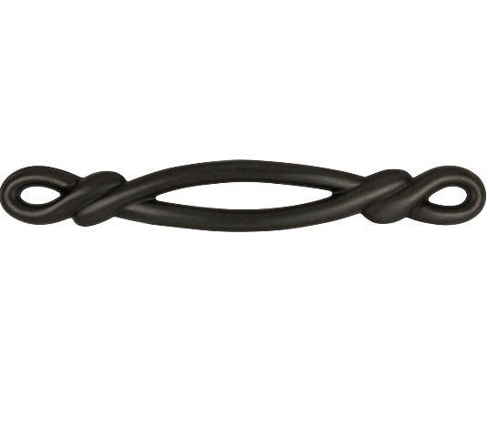 Hickory Hardware P3451-BI French Twist Pull, Center to Center Length 3", Black Iron