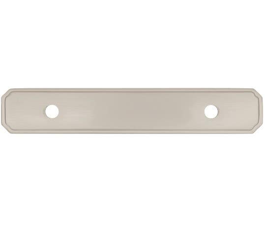 Hickory Hardware P513-SN Manor House Backplate, Center to Center Length 3", Satin Nickel