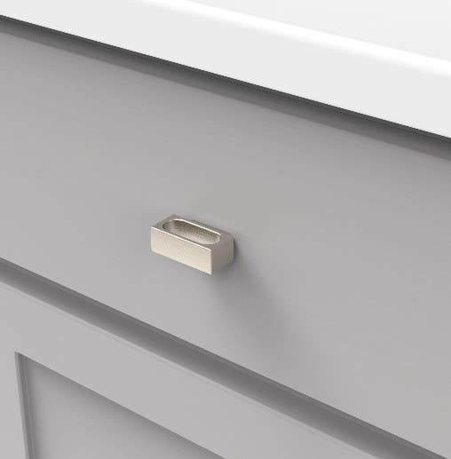 Hickory Hardware P3043-SN Metropolis Cabinet Pull, Center to Center Length 7/8", Satin Nickel