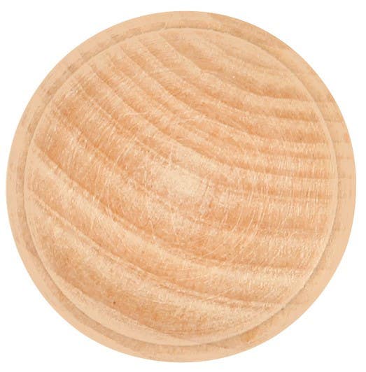 Hickory Hardware P685-UW Natural Woodcraft Cabinet Knob, 1-1/4" Diameter, Unfinished Wood