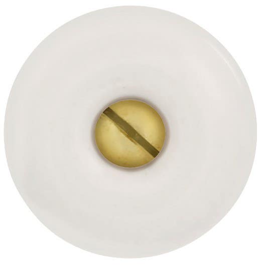 Hickory Hardware P3-W Tranquility Cabinet Knob, 7/8" Diameter, White