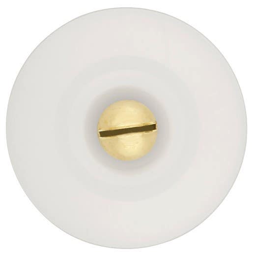 Hickory Hardware P7-W Tranquility Cabinet Knob, 1-1/8" Diameter, White