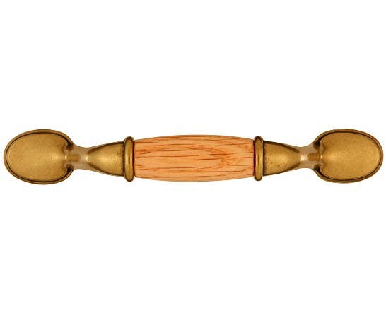 Hickory Hardware P749-OAK Woodgrain Cabinet Pull, Center to Center Length 3", Lancaster Hand Polished & Oak
