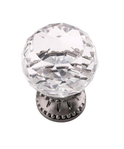 Belwith Keeler B074589 Chautauqua Cabinet Glass Knob, 1-3/8" Dia.