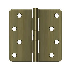 Deltana S44R4N 4" x 4" x 1/4" Radius Hinge, Residential, NRP, Pair