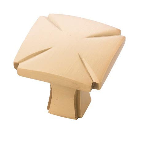 Hickory Hardware P3230 Bridges Square Cabinet Knob, Length 1-3/16"