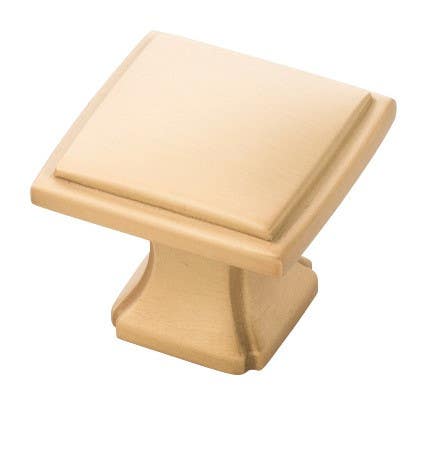 Hickory Hardware P3240 Bridges Square Cabinet Knob, Length 1-1/4"