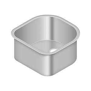 Deltana SSS18518509SBU Stainless Steel Sink, 18-1/2" x 18-1/2" x 9", Finish-Brushed Stainless
