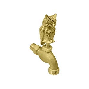 Deltana DHB-OWL Owl Hose Bib, Decorative Bronze