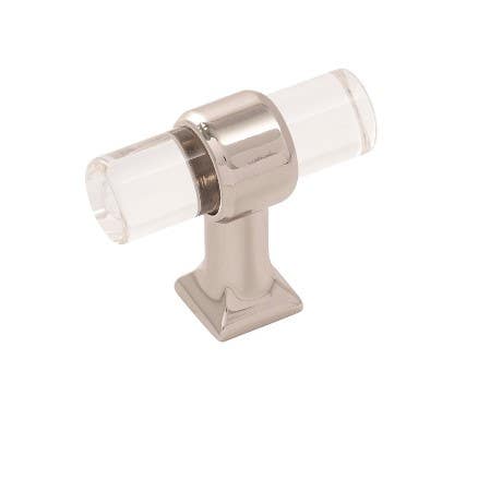 Hickory Hardware H079520 Crystal Palace Cabinet T-Knob, Size 1-3/4"(L) X 11/16"(W)