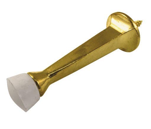 Hickory Hardware PBH0252-SN Baseboard Door Stop, Length 2-7/8", Satin Nickel