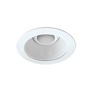 Deltana DE449936 Recessed Light, 4" White Baffle / White Trim