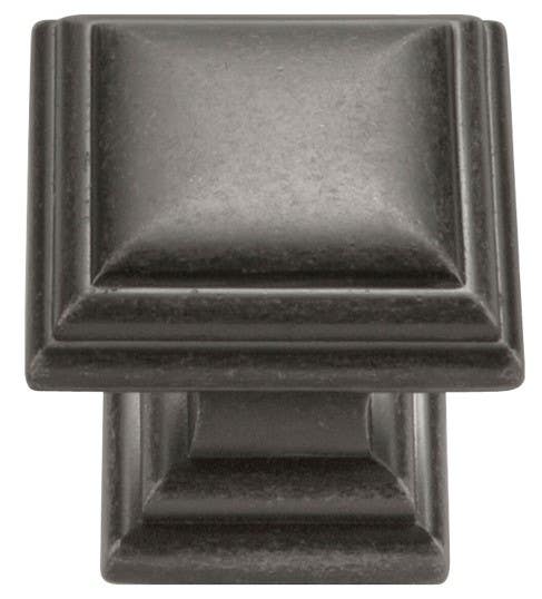 Hickory Hardware HH74554 Somerset Square Cabinet Knob, Length 1-1/8"