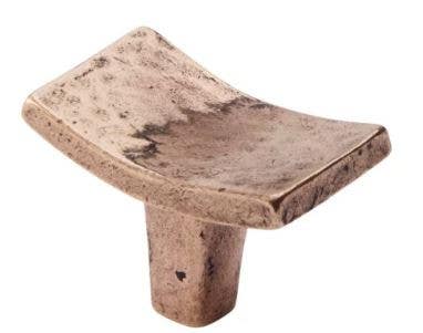 Salo Art Design MRT-R Martellata 1-3/4" x 1" Rectangle Cabinet Knob