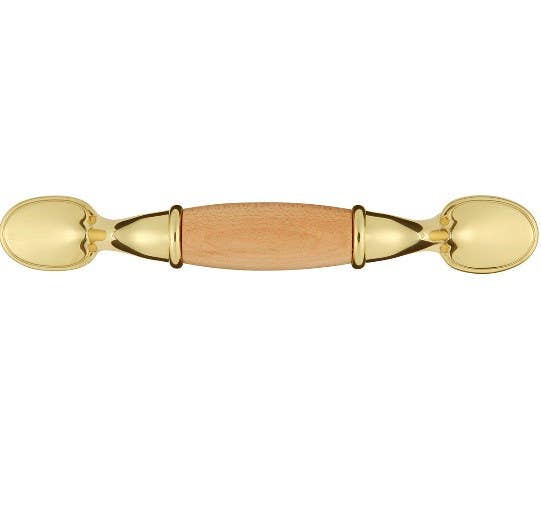 Hickory Hardware P794-OAK Woodgrain Cabinet Pull, Center to Center Length 3", Oak