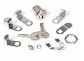 FJM Security 82010 Mailbox Lock with 5 Cams,Cylinder Nut,2 Keys and Clip