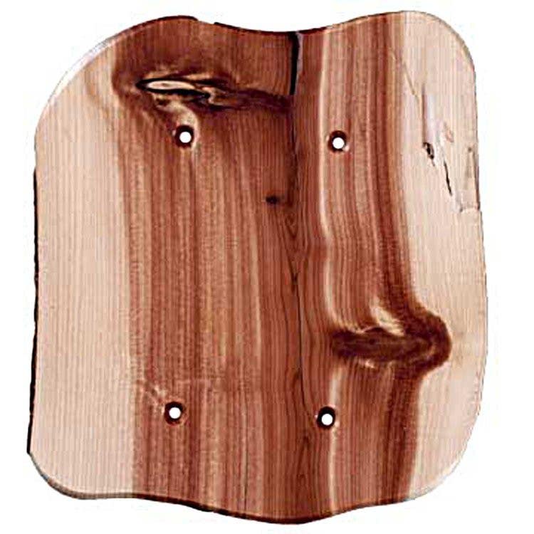 Sierra Lifestyles 682502 Rustic Double Blank Switchplate - Juniper