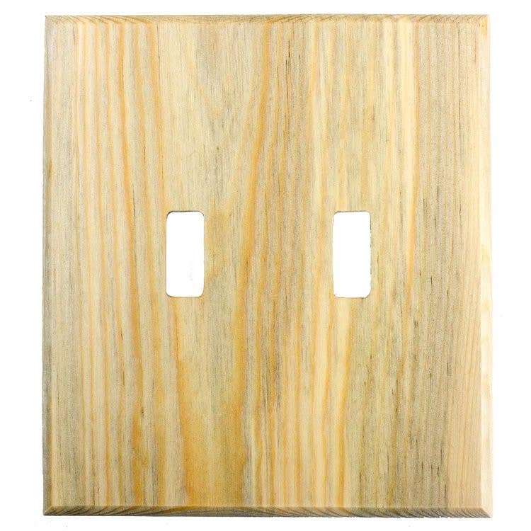 Sierra Lifestyles 682828 Screwless Traditional Double Toggle Switchplate