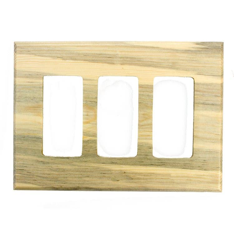 Sierra Lifestyles 682832 Screwless Traditional Triple Rocker Switchplate