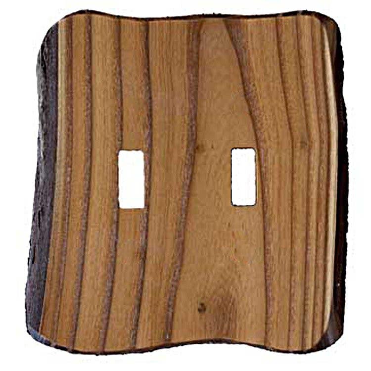 Sierra Lifestyles 682870 Screwless Rustic Double Toggle Switchplate