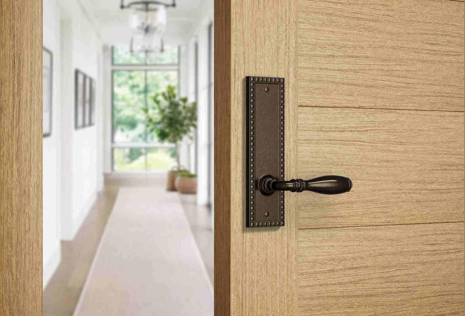 Rocky Mountain Hardware Corbel  Rectangular Privacy Lock Set