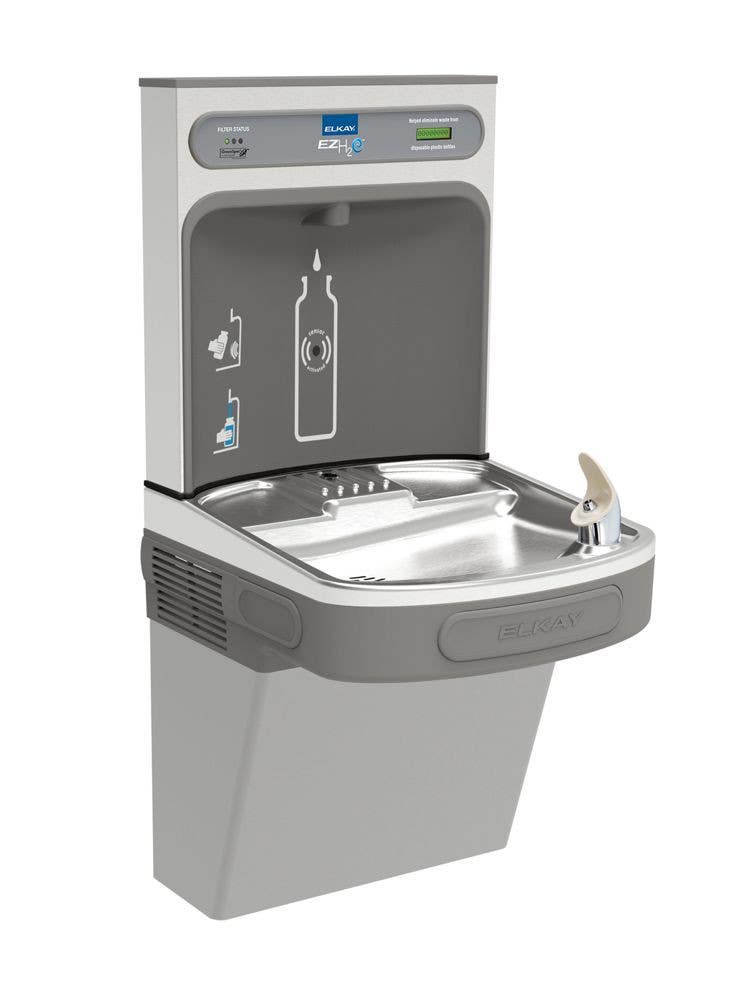Elkay LZS8WSLK Filtered EZH2O Touch-Free Bottle Filling Station with Single ADA Cooler
