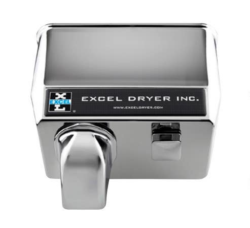 Excel Dryer Inc. H76 Hands On Push-Button Hair Dryer, Cast Cover, Surface Mounted