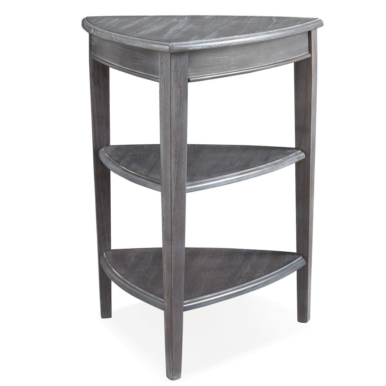 Design House 9009 Shield Tier Corner Table In Glazed Auburn