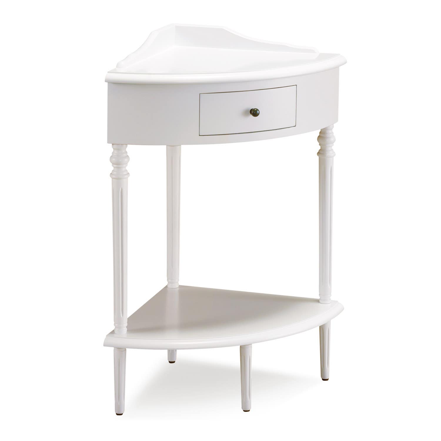 Design House 9016 Coastal 1-Drawer Corner Stand