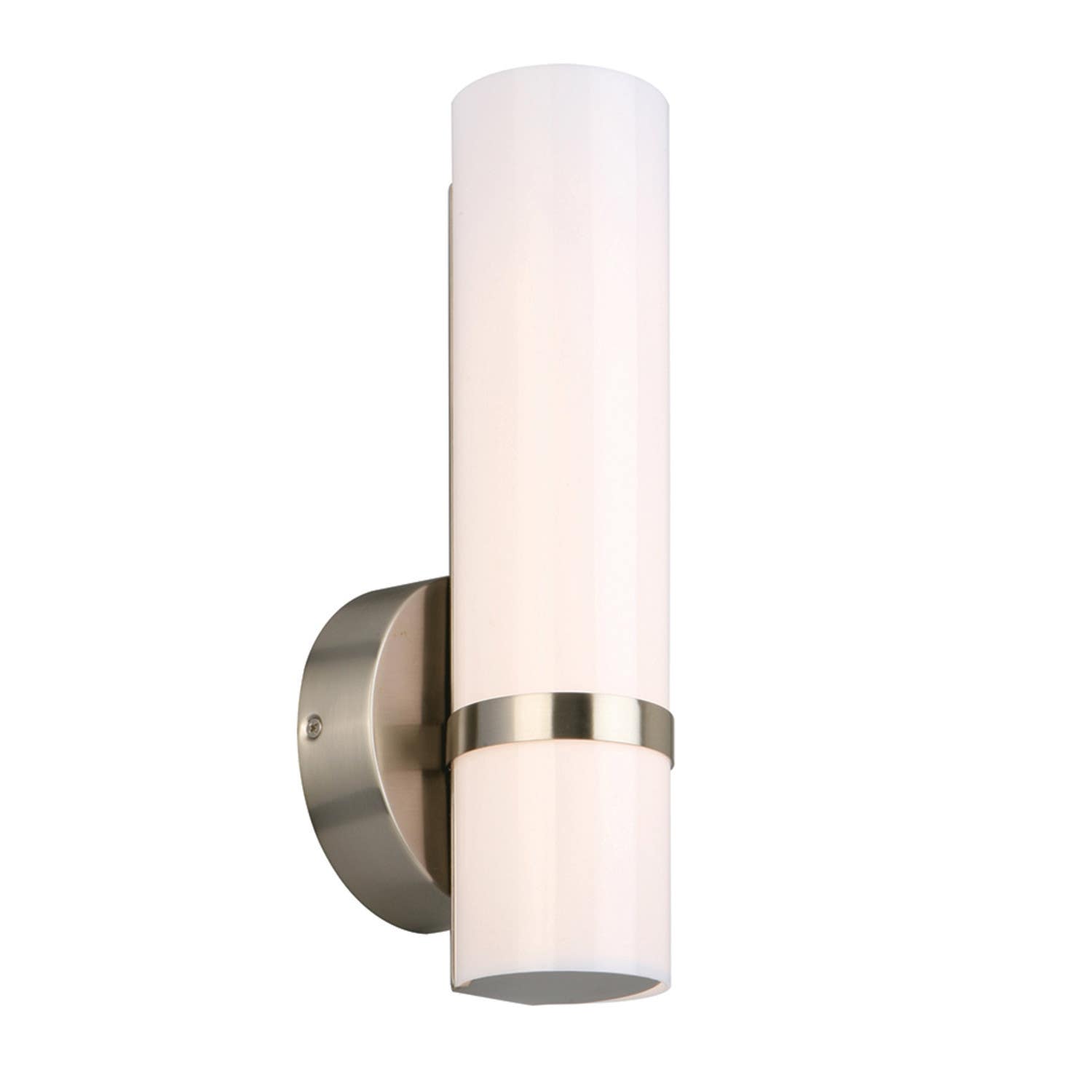 Design House 577734 Fleming 12" LED Vertical Bath Light In Satin Nickel