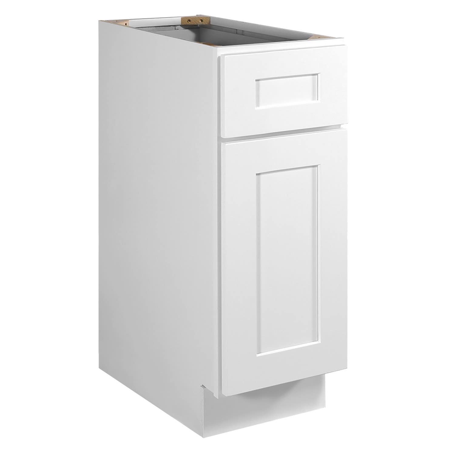 Design House 561316/40 Brookings 1-Door, 1-Drawer Base Cabinet In White, Unassembled