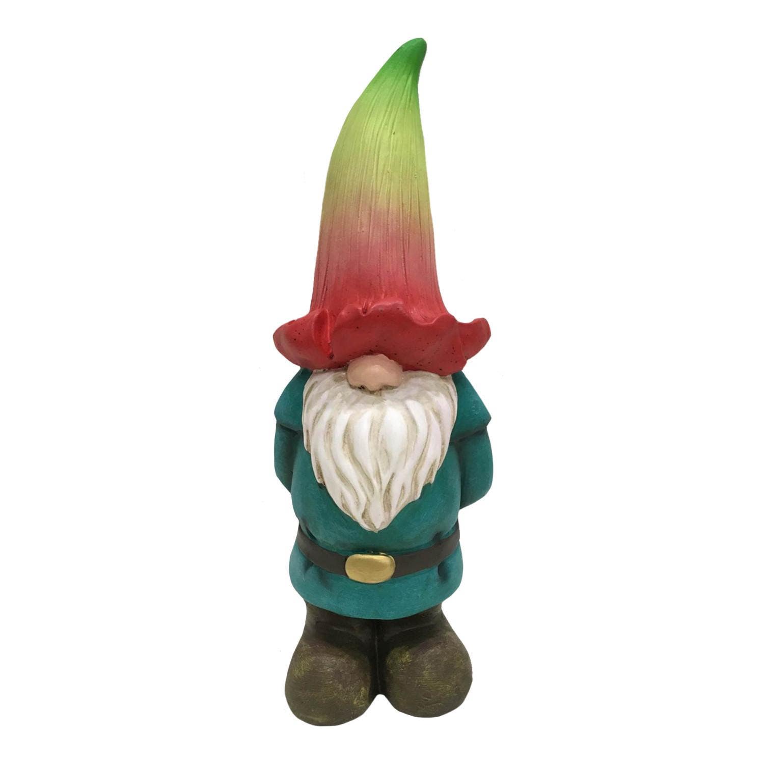 Design House 395863 Gnome With Flower Hat Lawn Ornament