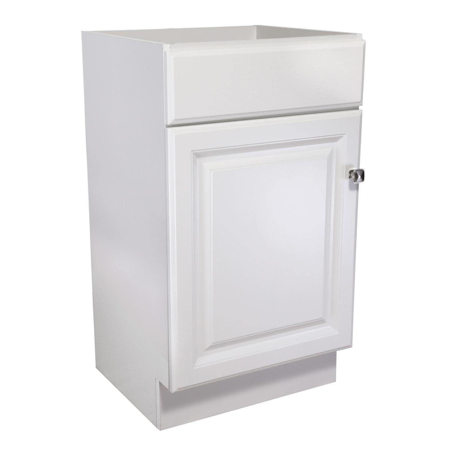 Design House 597112 Wyndham 18" 1-Door Vanity In White, Unassembled