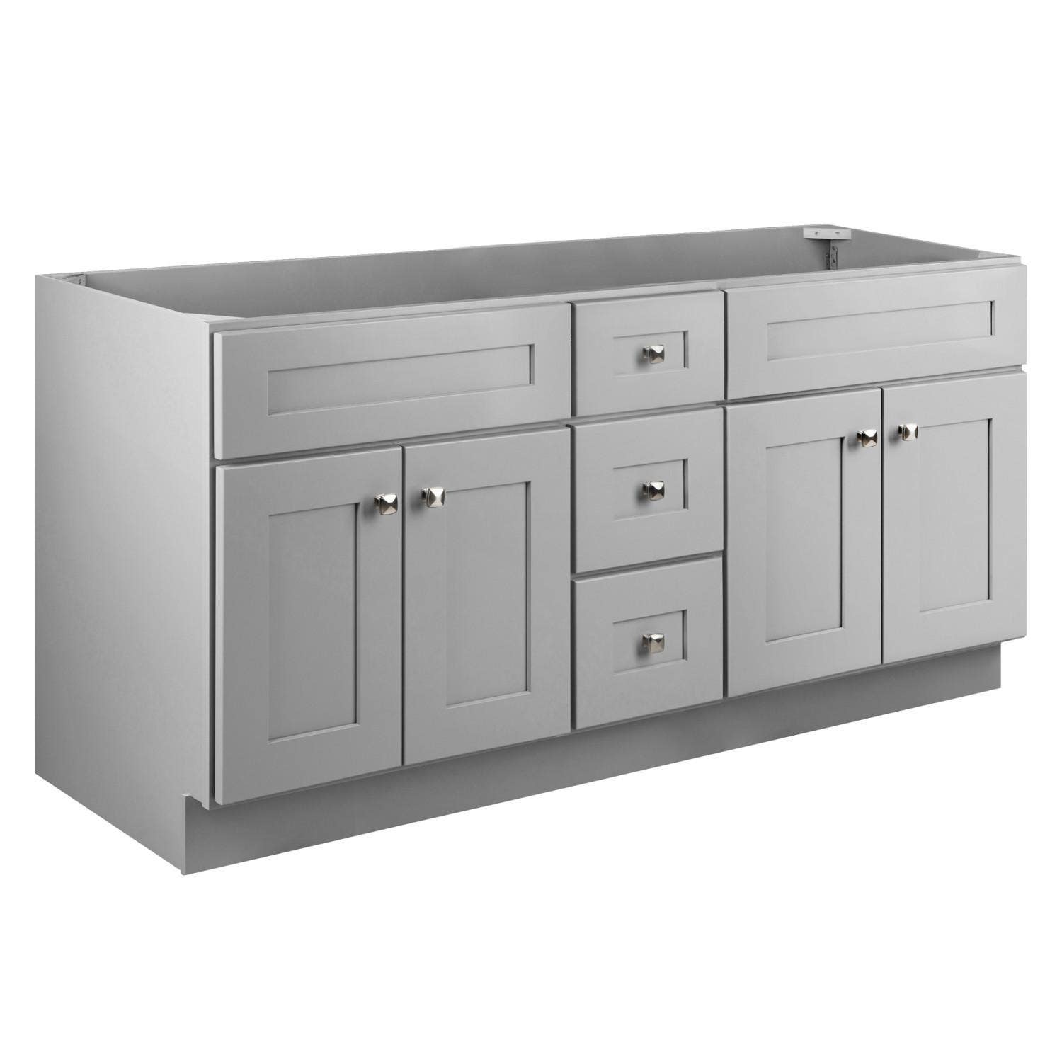 Design House 599019 Brookings 60" 4-Door 3-Drawer Vanity, Unassembled