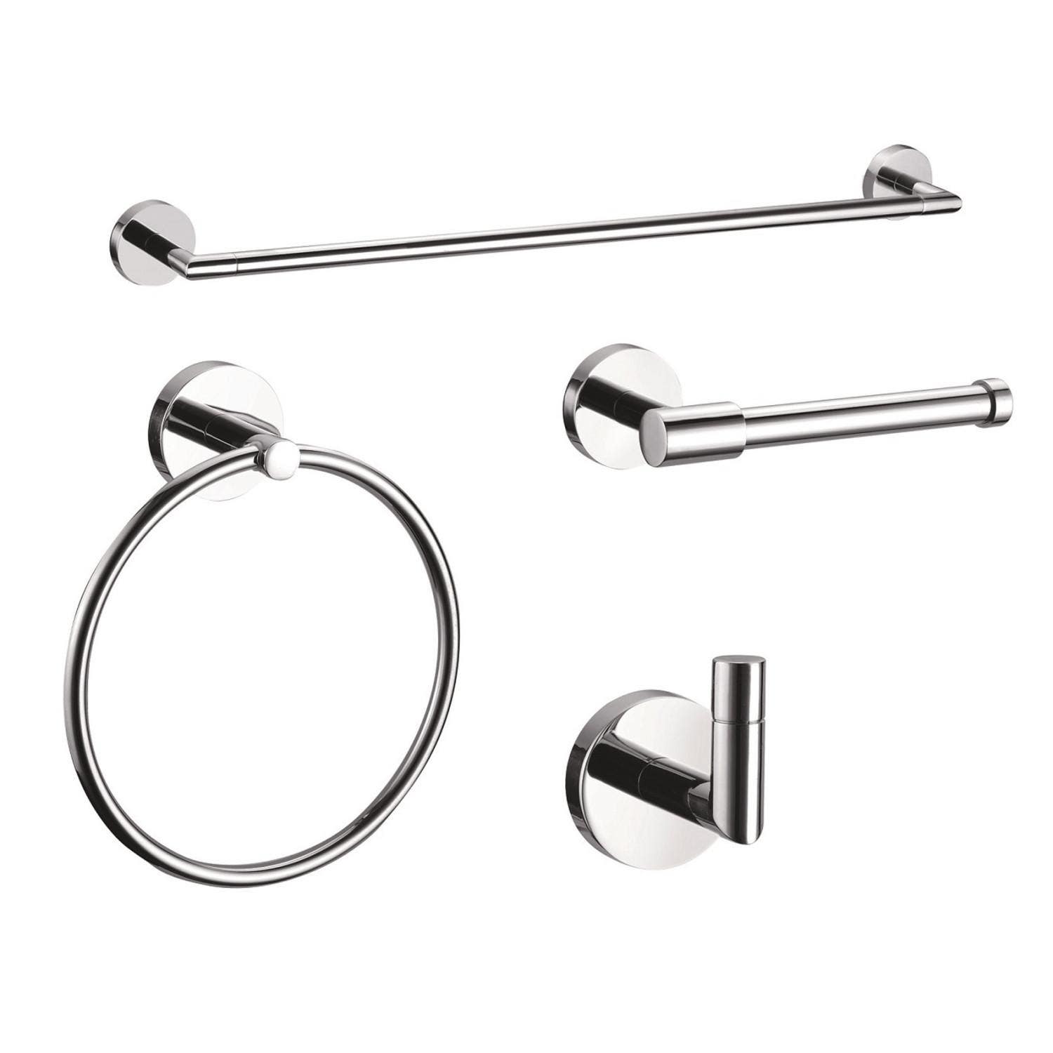 Design House 188722/14 Graz 4-Piece Bathroom Hardware Kit