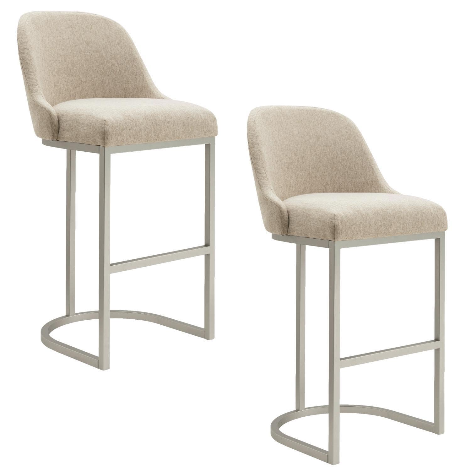 Design House 10133 Barrelback Bar Stool, Set Of 2