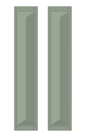 Rocky Mountain Hardware Mack Push/Pull Set w/3 3/4" x 20" Escutcheon