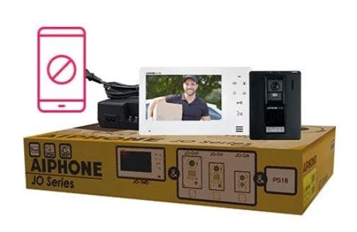 Aiphone JOS-1A Entry Security Intercom Box Set With Standard, Surface-Mount Door Station
