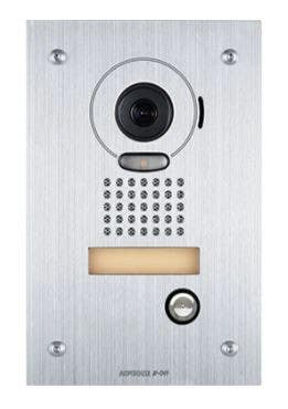 Aiphone JP-DVF Flush Mount Video Door Station, Stainless Steel