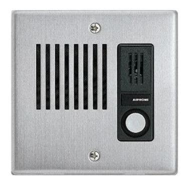 Aiphone LE-DA Flush Mount Door Station, Stainless Steel Cover