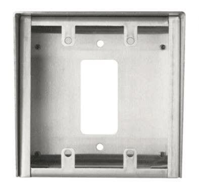 Aiphone SBX-2G/A Surface Mount Box - Stainless Steel