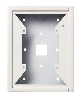 Aiphone SBX-NVP/A Surface Mount Box, White Powder Coated Steel