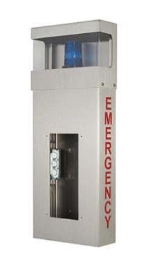 Aiphone WB-HE Wall Box with Hooded Light and Emergency Lettering