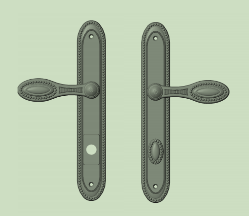 Rocky Mountain Hardware Maddox Multi-Point Door Lock Trim