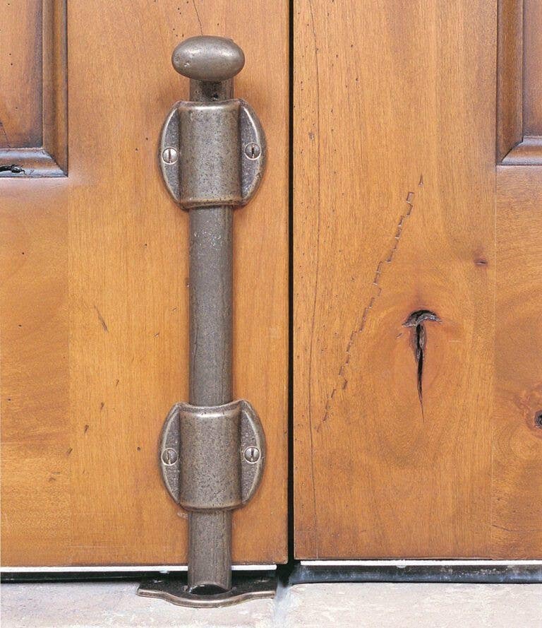 Rocky Mountain Hardware MB1 Surface Bolt with Oval Mounting Bracket, 1" Bolt