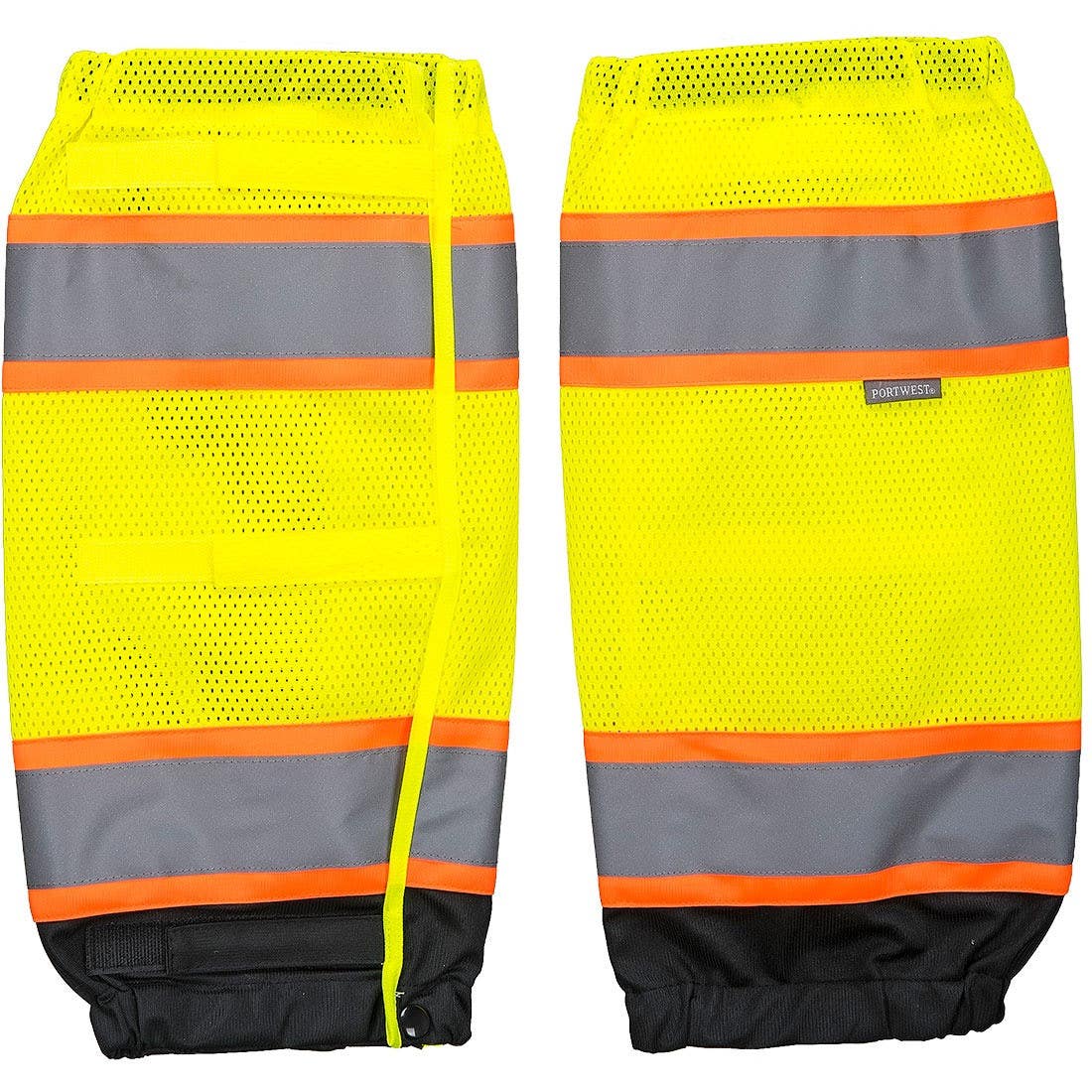 Portwest US389 Hi Vis Two Tone Gaiters, Yellow/Black