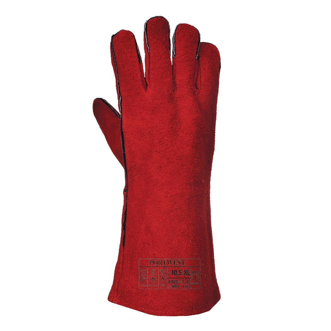 Portwest A500 Welders Gauntlet, Red
