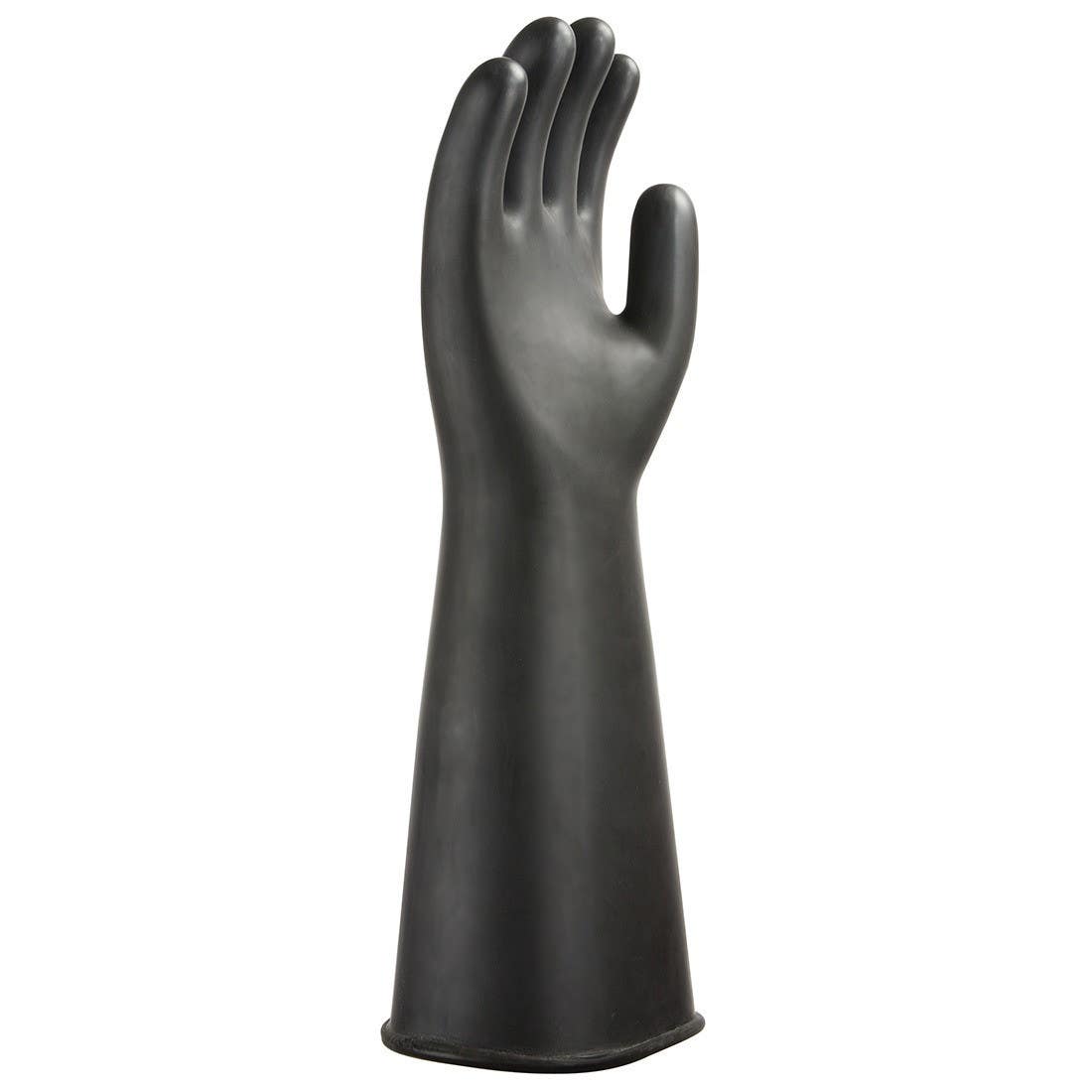 Portwest A802 Heavyweight Latex Rubber Gauntlet, Black