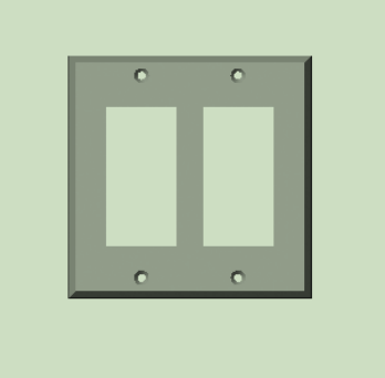 Rocky Mountain Hardware DSP Decora Style Switch/Receptacle Cover