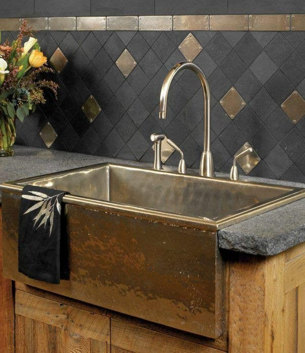 Rocky Mountain Hardware SK431 Alturas Sink with drain, 31" x 20" x 10"